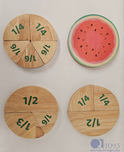 Watermelon Fraction Set