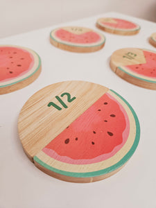 Watermelon Fraction Set