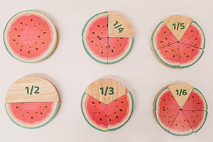 Watermelon Fraction Set